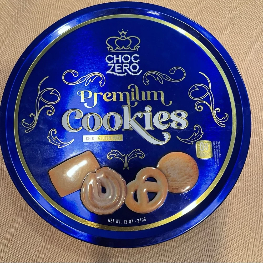 Blue Cookie Tin with insert